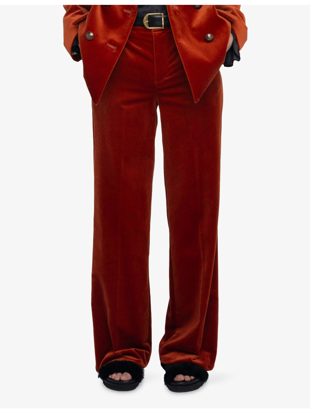 Panol Wide-Leg Cotton-Velvet Trousers - 3