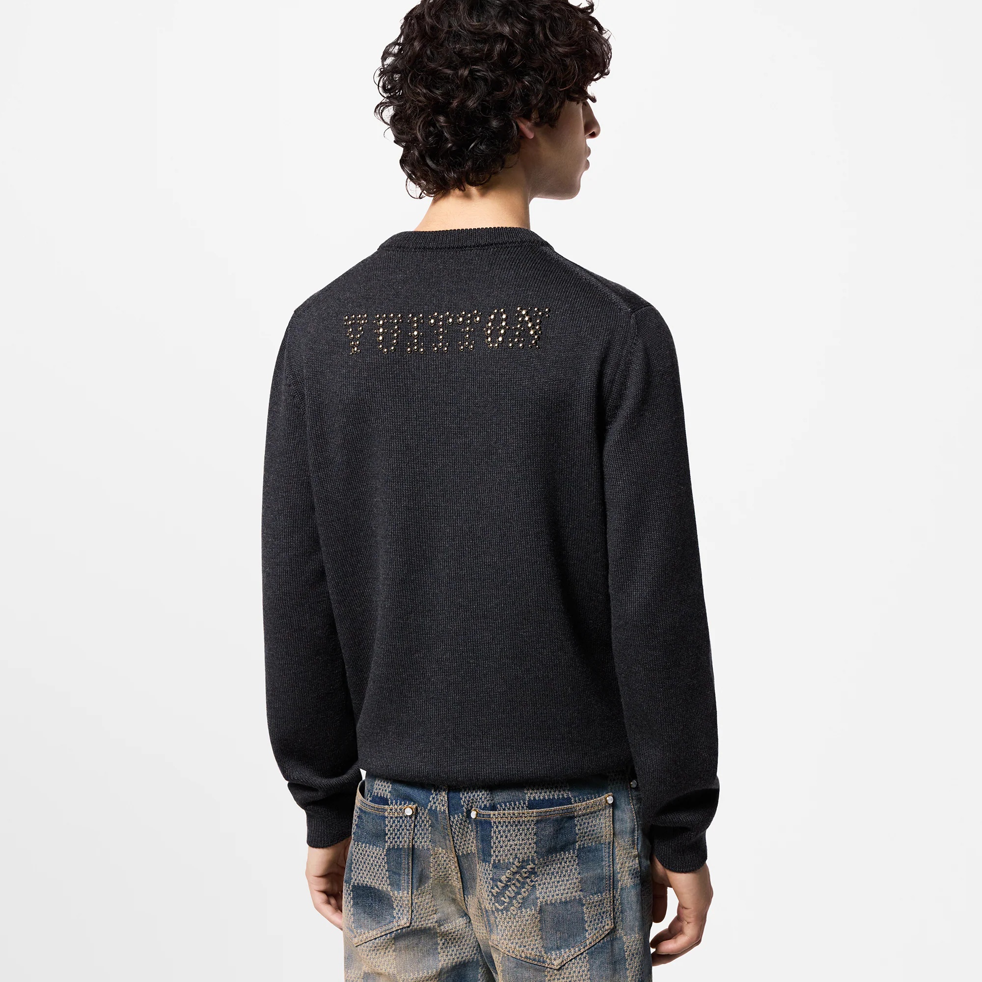 Embellished Long-Sleeved Merino Wool Crewneck - 5
