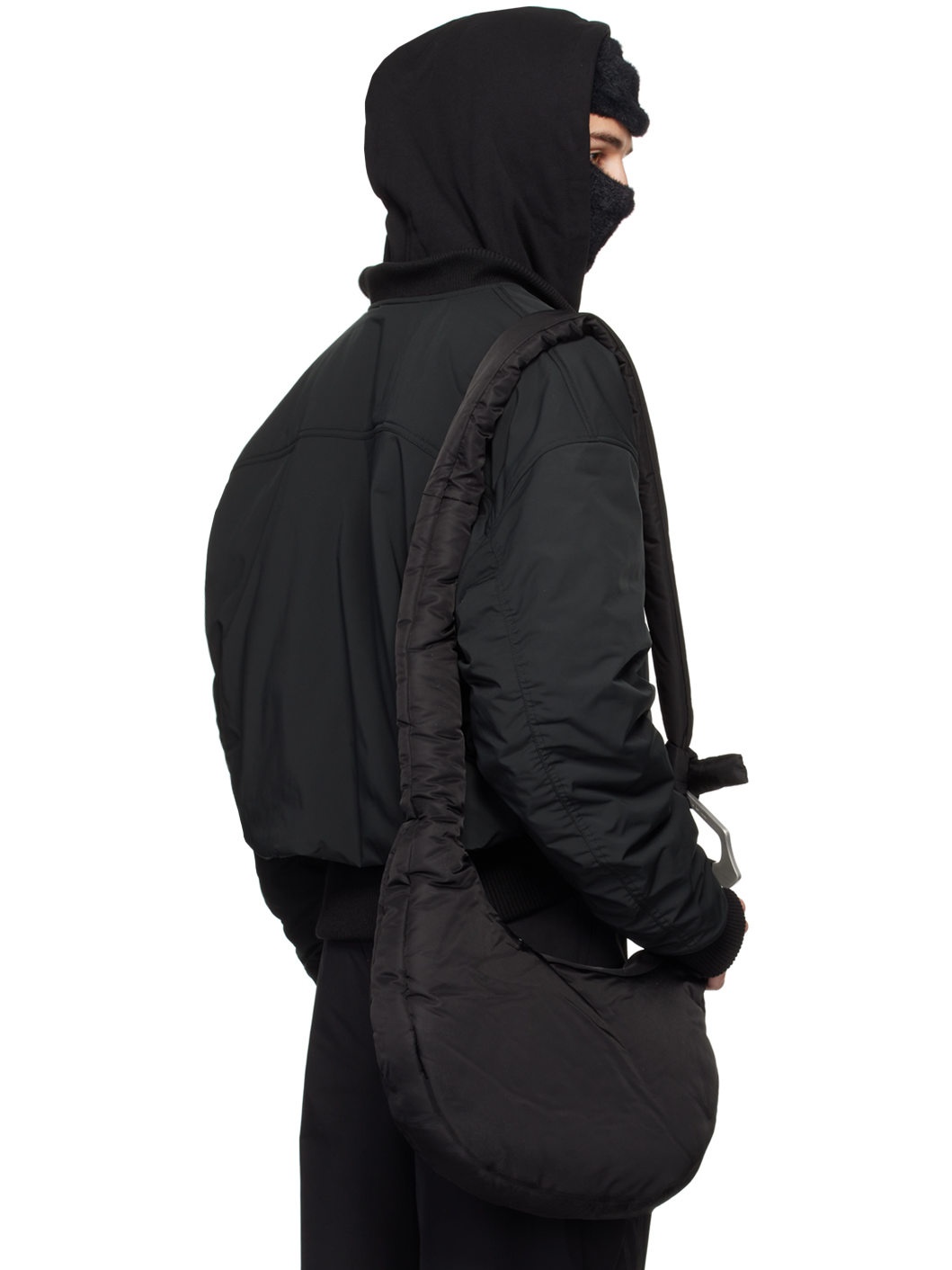 HELIOT EMIL™ Black Pneumatic Bomber Jacket ssense REVERSIBLE