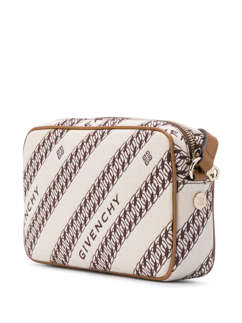 chain-print shoulder bag - 3