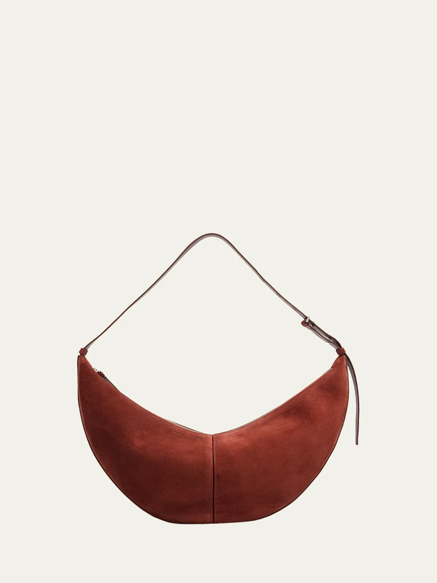 Slide Suede Hobo Bag - 1