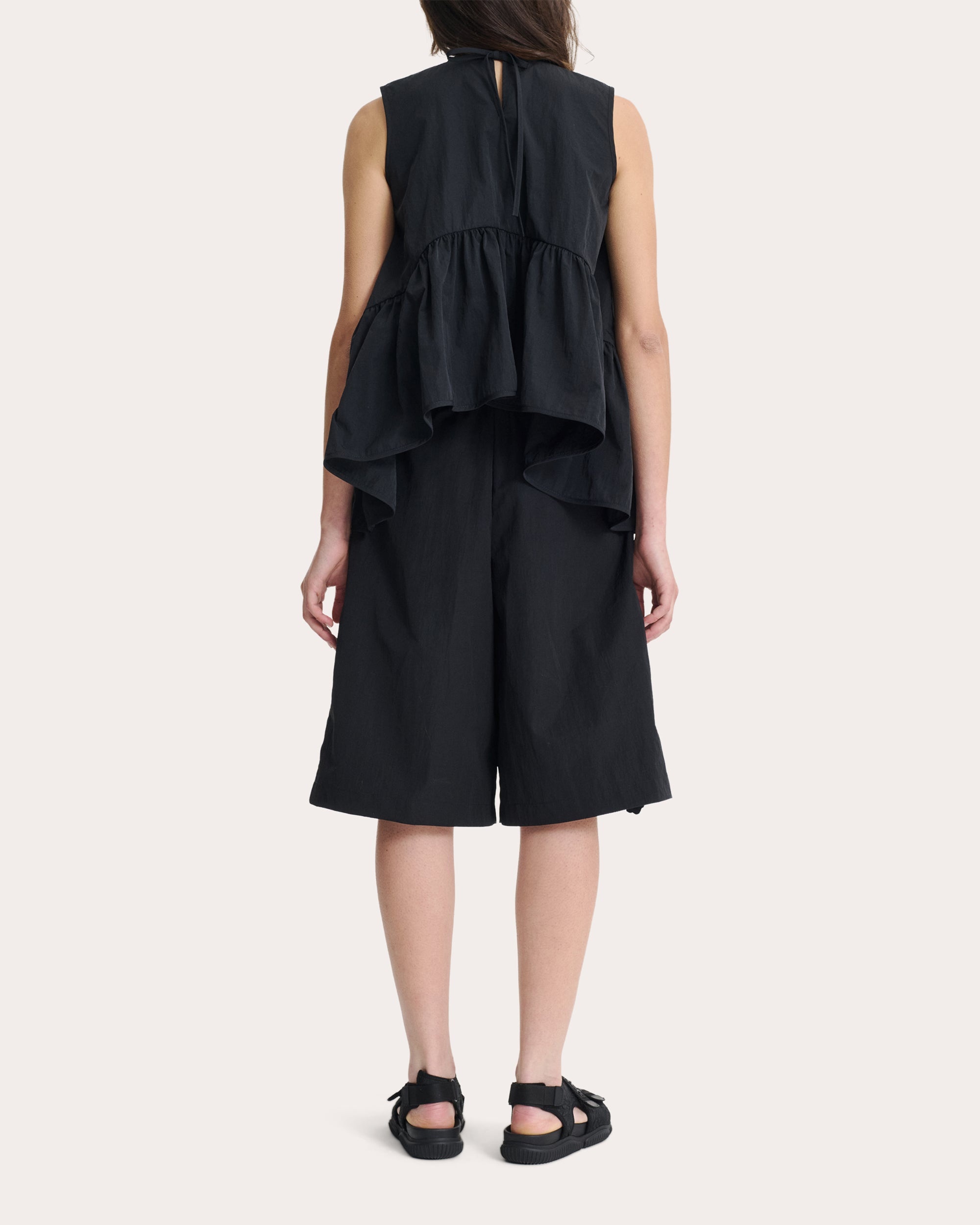 Asta Recycled Taffeta Peplum Top - 5