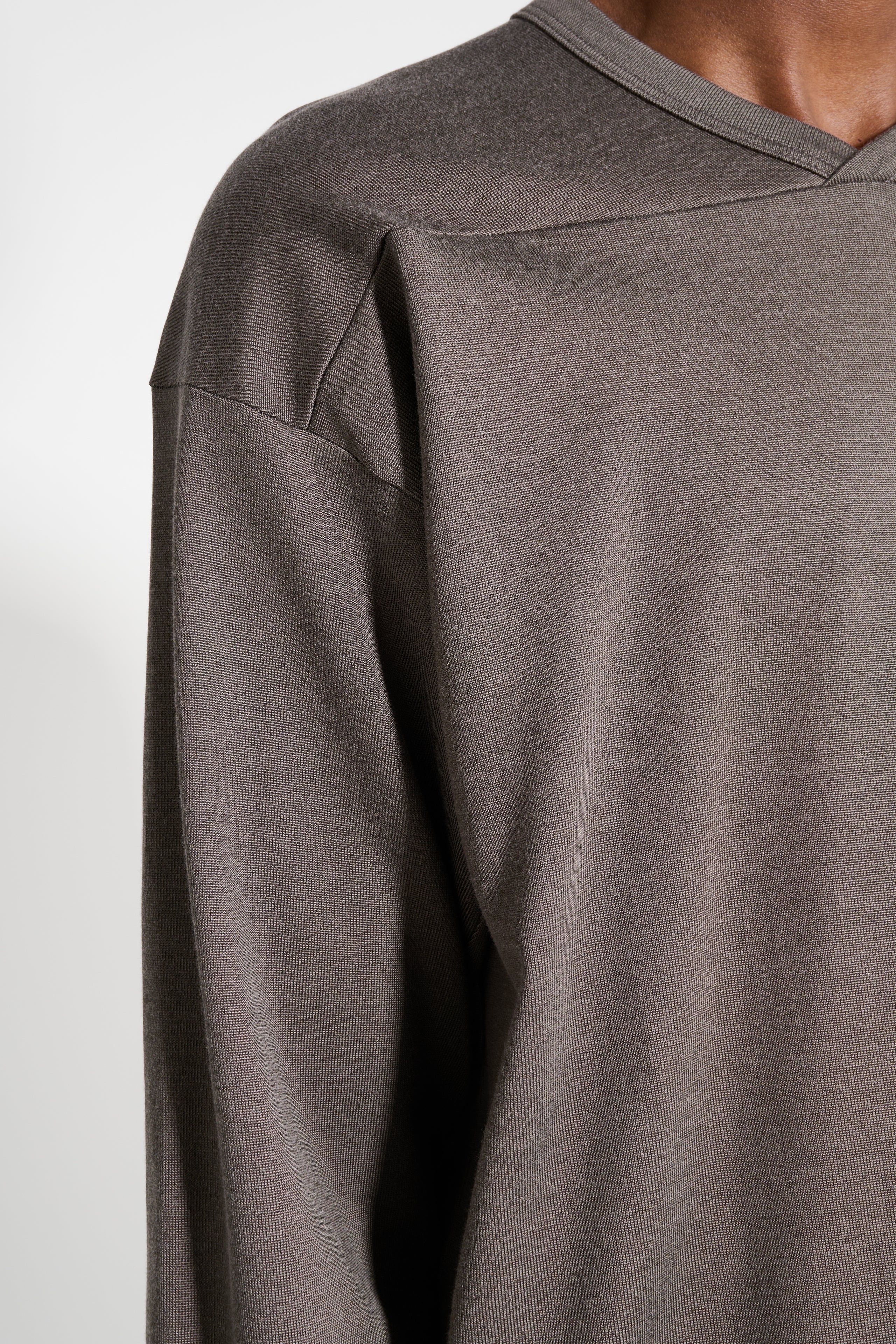 LADY WHITE CO. LS FOOTBALL T-SHIRT GREY OLIVE - 5
