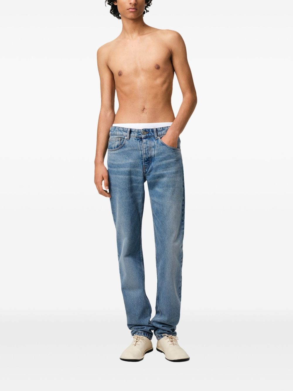 Ami Paris Men Classic Fit Denim Jeans - 5