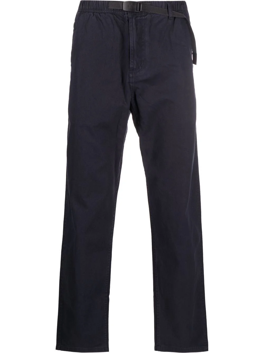 belted-waist straight-leg trousers - 1