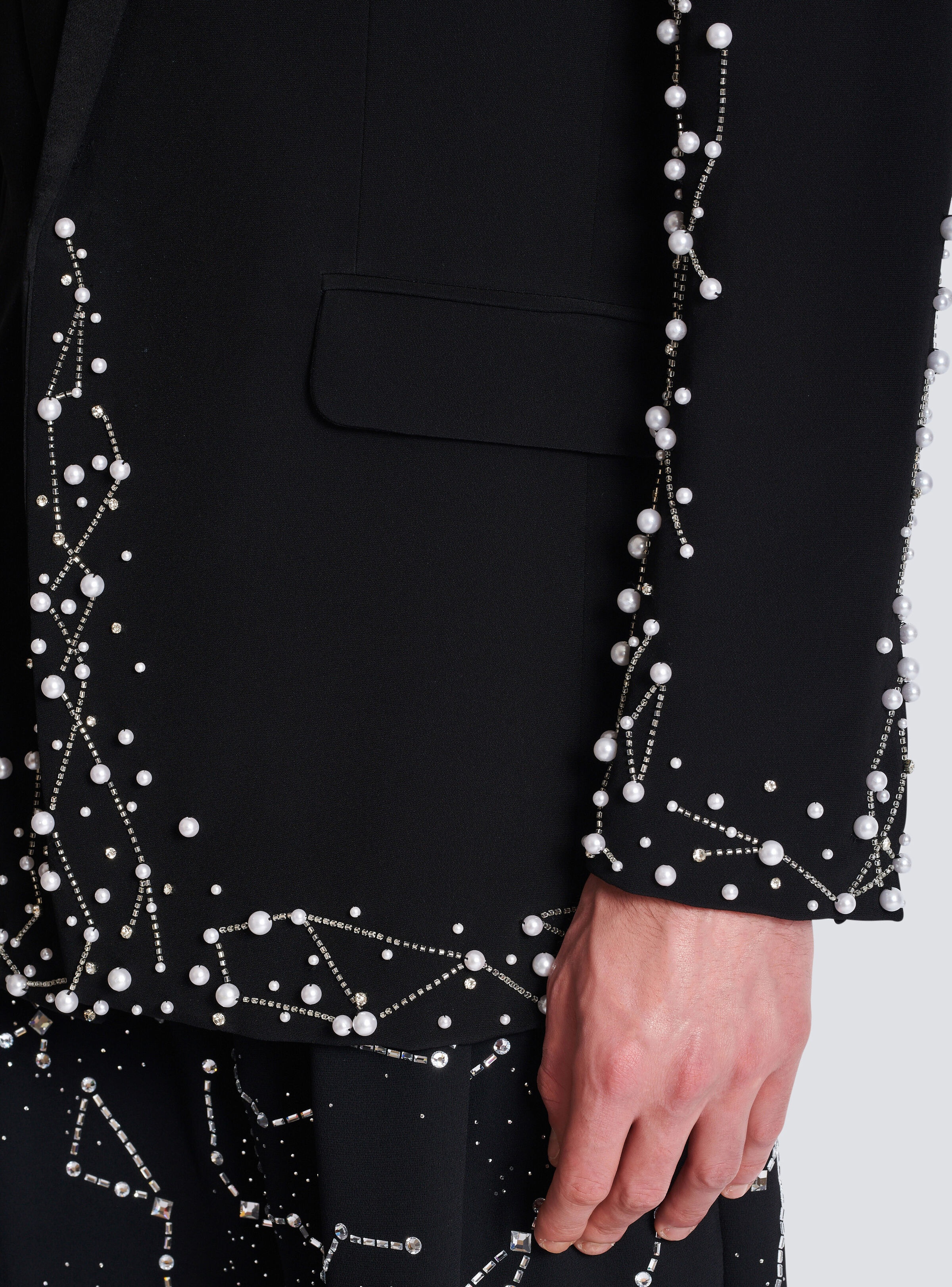 1-button jacket with Constellation embroidery - 8