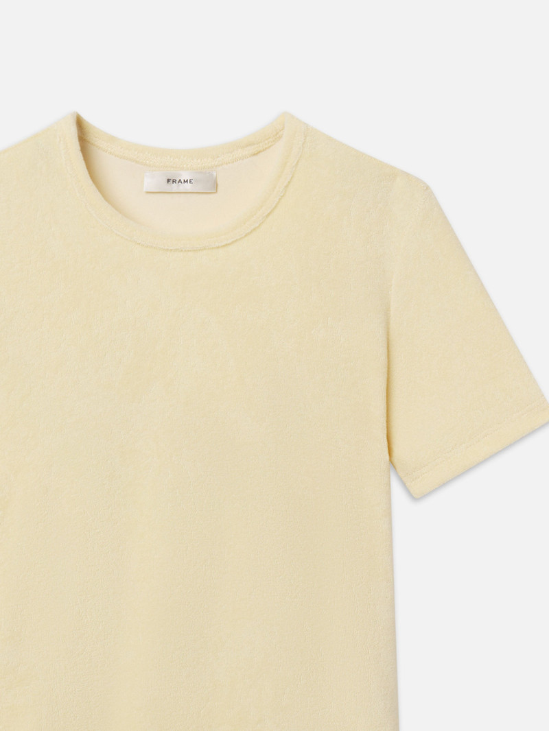 FRAME The Terry Baby Tee outlook