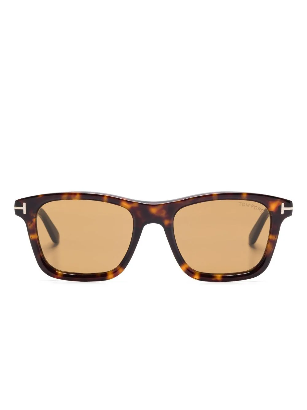 The Tom Ford 1179 Barron Sunglasses feature a classic rectangular shape with an arching brow line su - 1