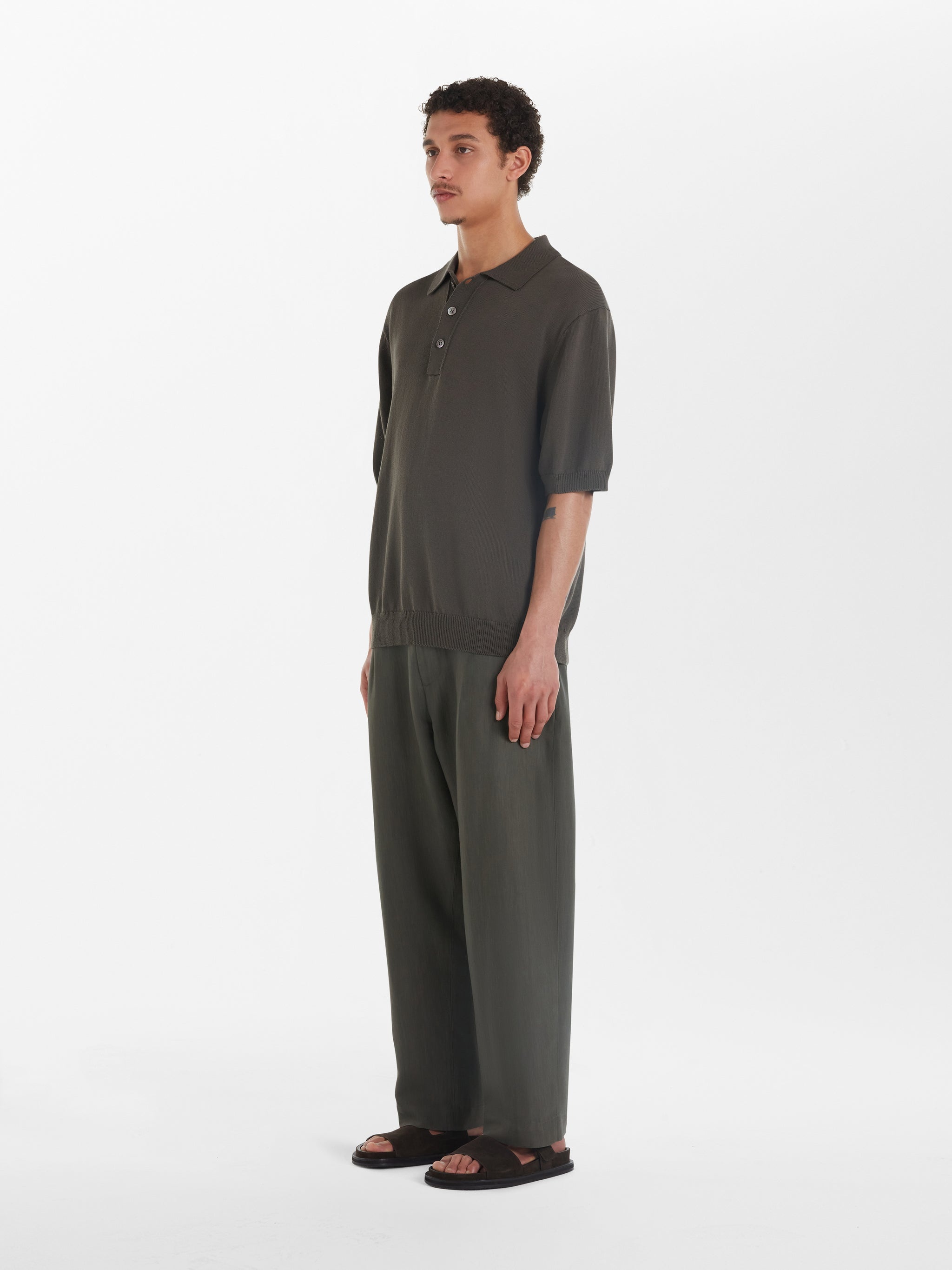 Tuck Linen Pant - 3
