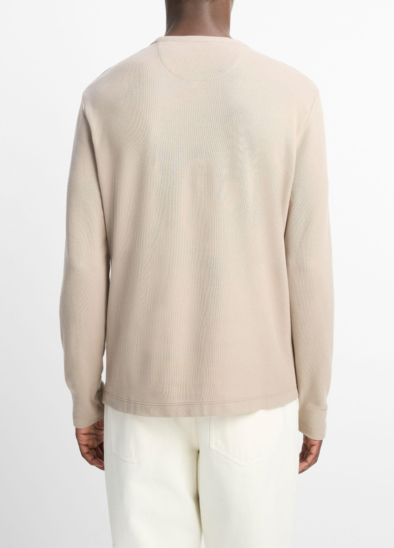 Vince Pima Cotton Piqué Long-Sleeve T-Shirt outlook