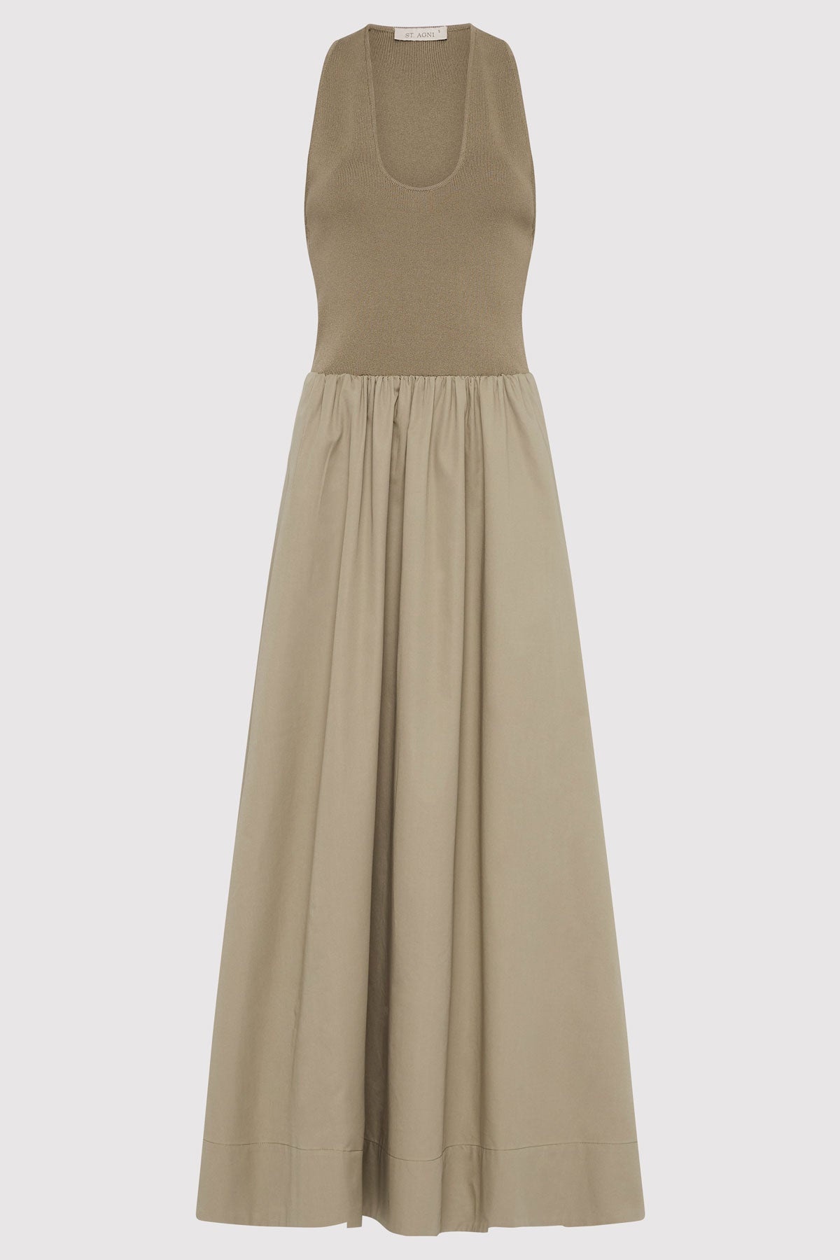 Plunge Neck Dress - Shadow - 1