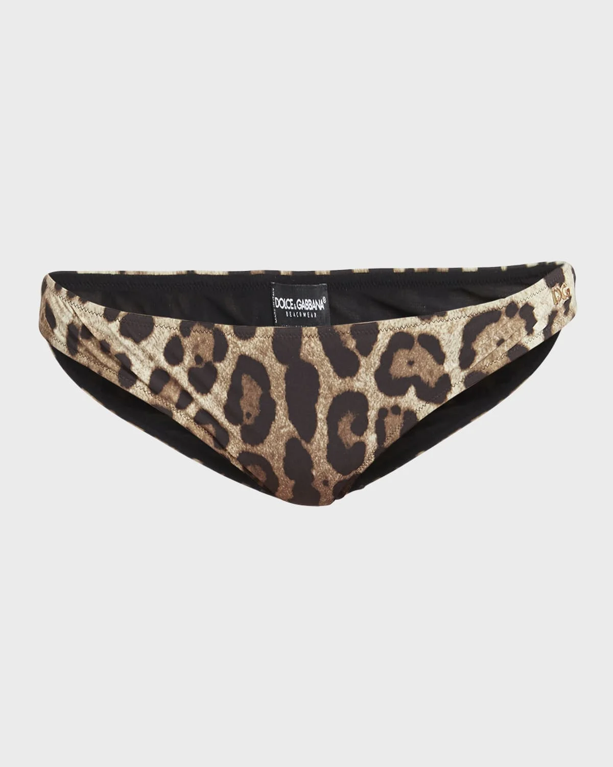 Leopard-Print Bikini Bottoms - 1