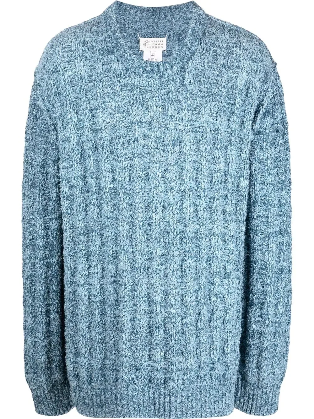 ribbed-knit crew-neck jumper - 1
