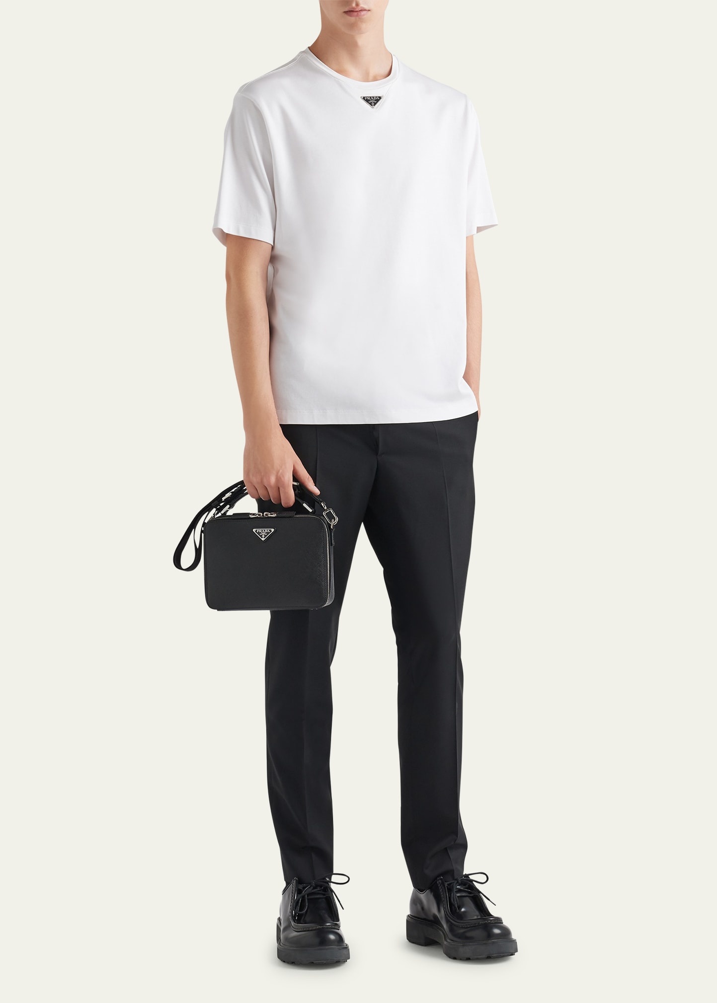 Men's Jersey Triangle Logo T-Shirt - 2