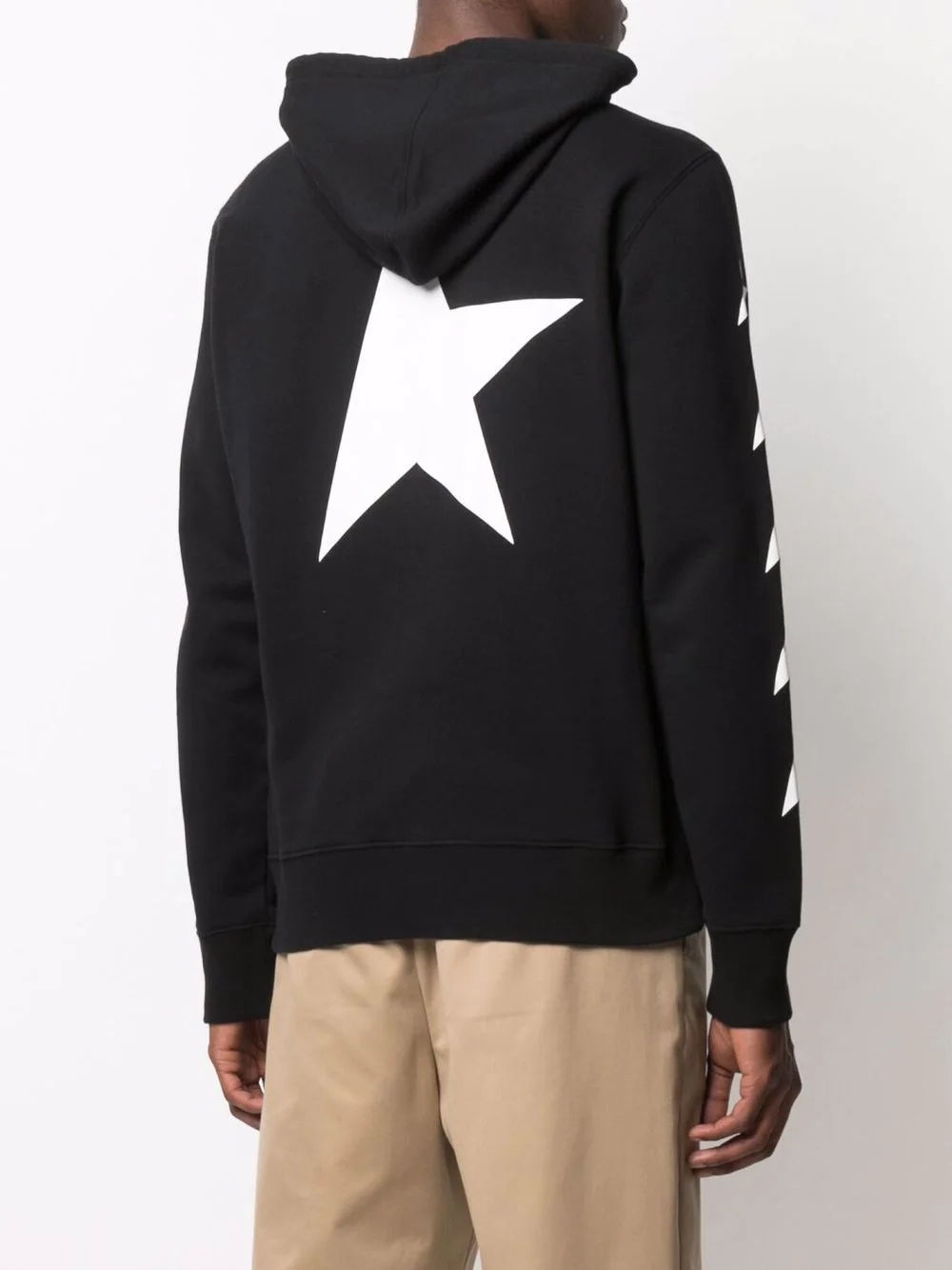 star-print drawstring hoodie - 4