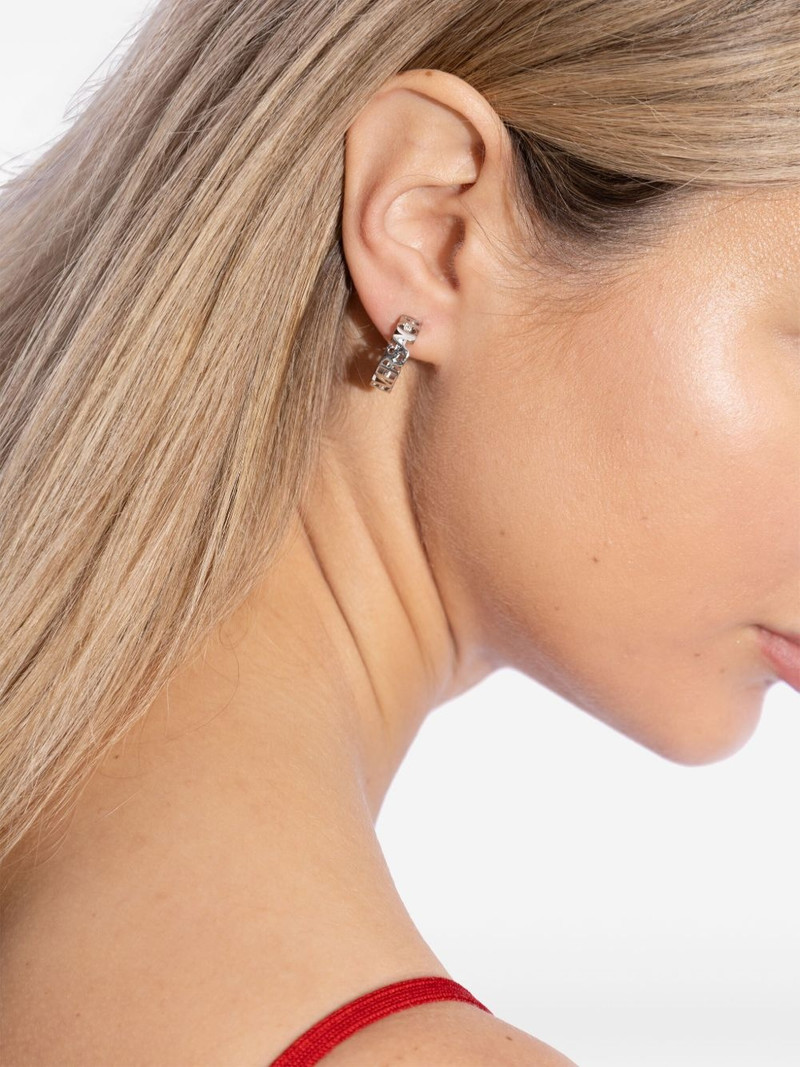 VERSACE logo-lettering earrings outlook