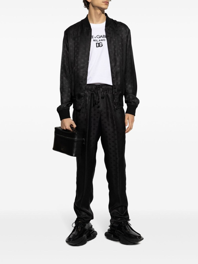Dolce & Gabbana DG logo-jacquard silk trousers outlook