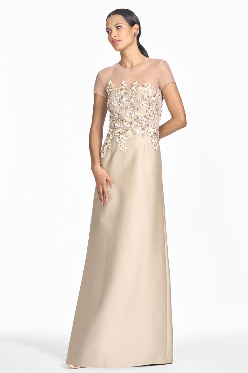 VICTORIA GOWN - GLACÈ PEWTER CHERRIES 1