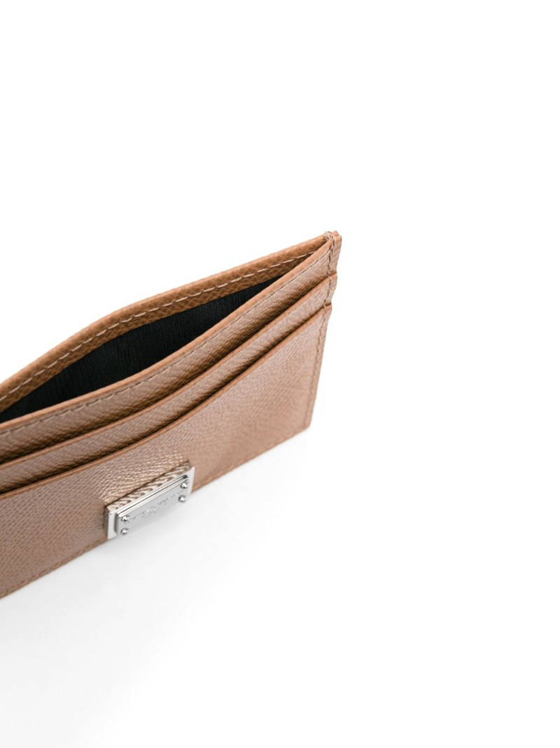 logo-plaque leather cardholder 3
