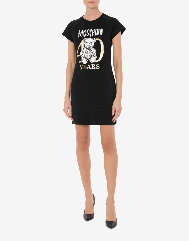 Moschino 40 YEARS TEDDY BEAR COTTON INTERLOCK DRESS outlook