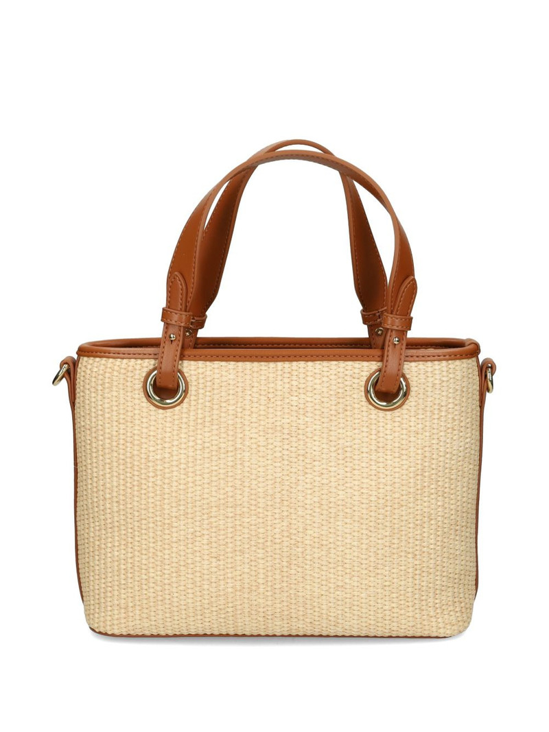 Moschino contrasting-trim tote bag outlook