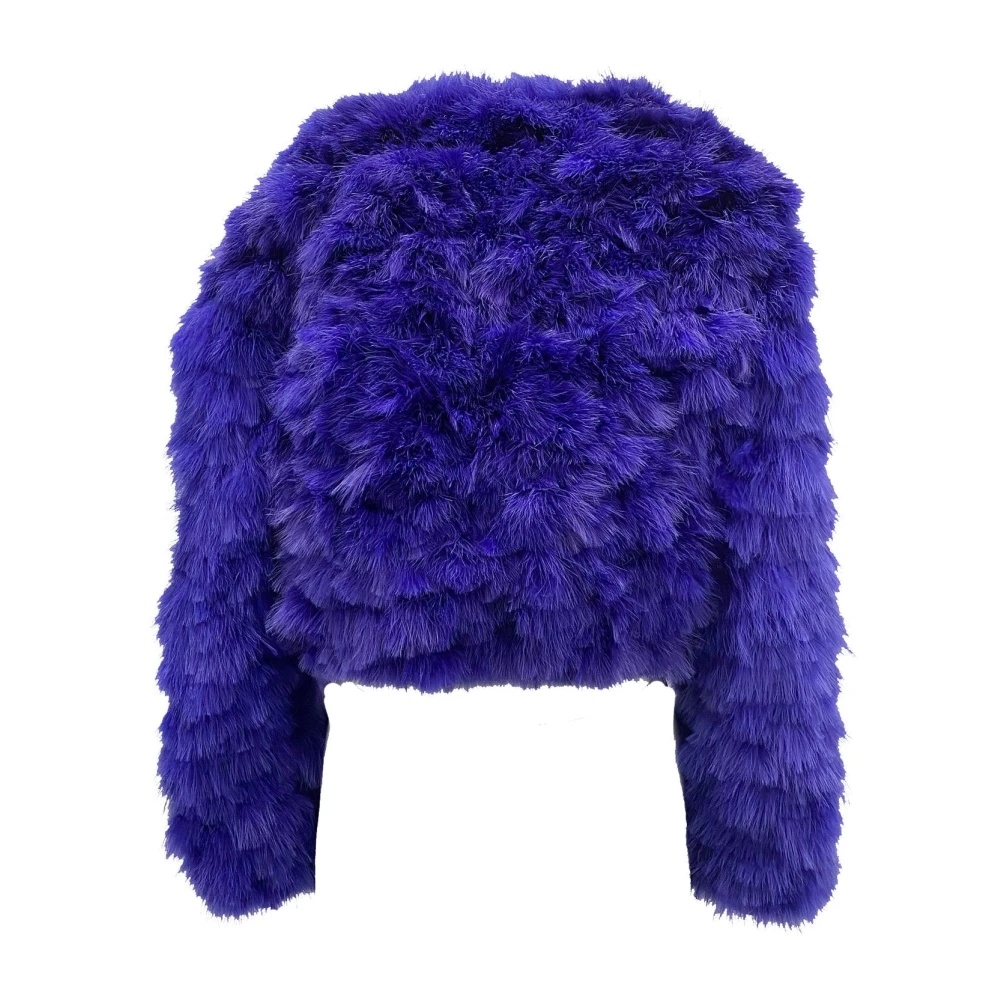 FEATHERS BOMBER JACKET WITH ZIP FASTENING - 3