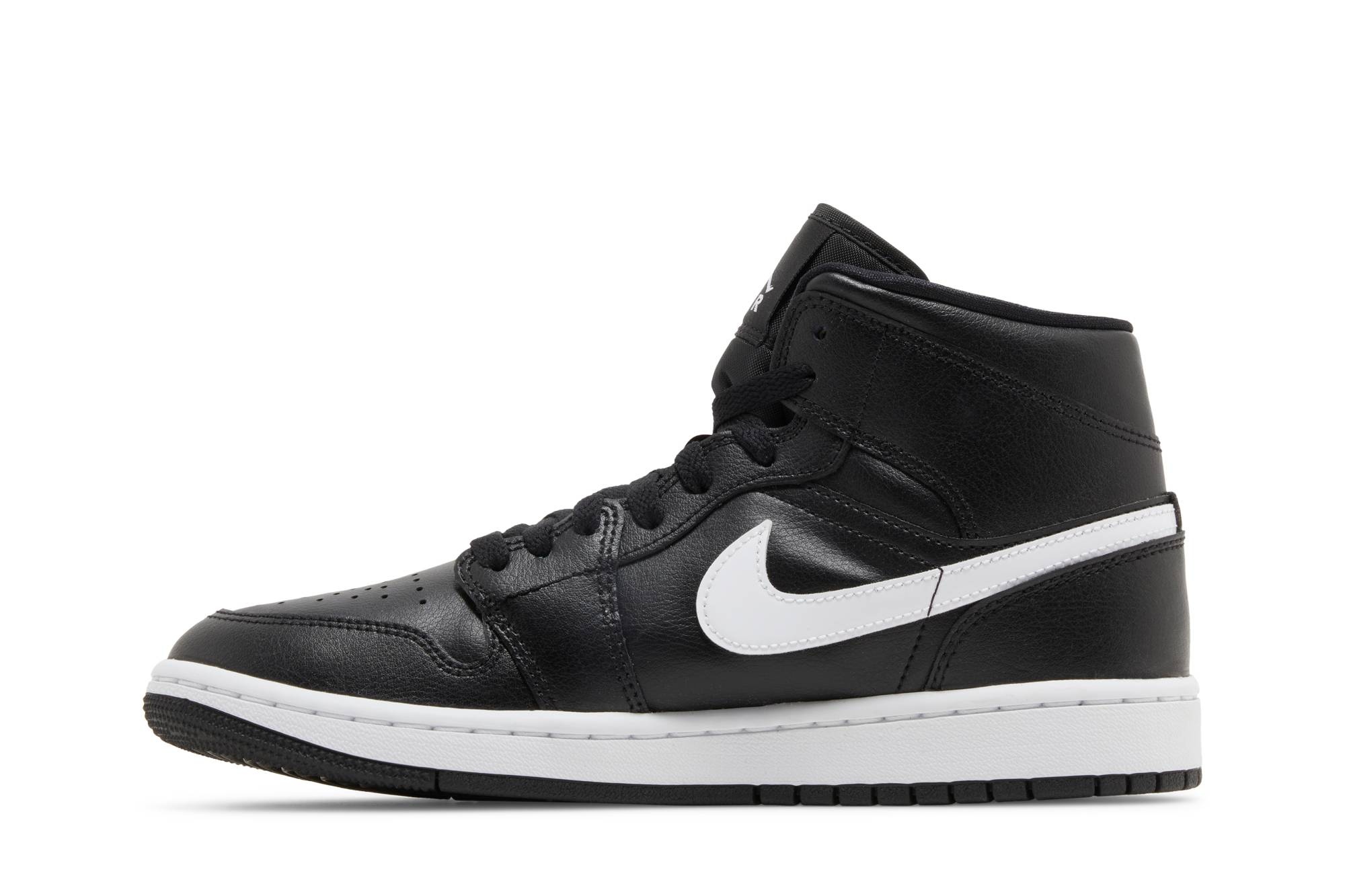 Wmns Air Jordan 1 Mid 'Black White' - 3