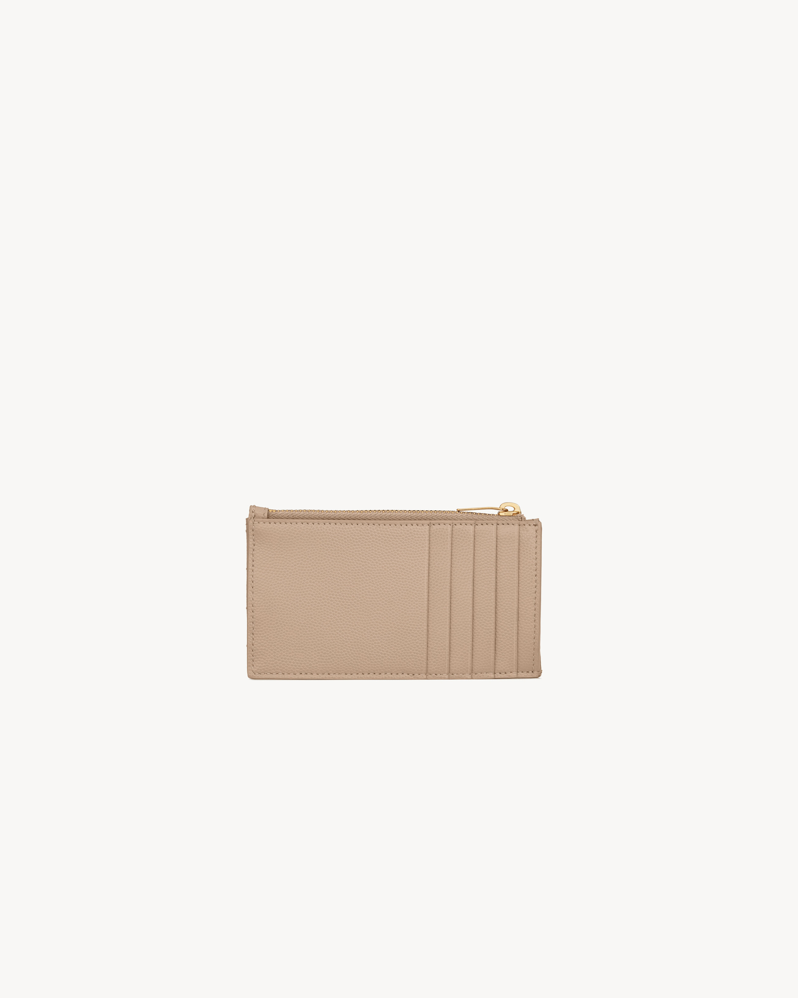 CASSANDRE MATELASSÉ FRAGMENTS CARD CASE IN GRAIN DE POUDRE LEATHER - 2