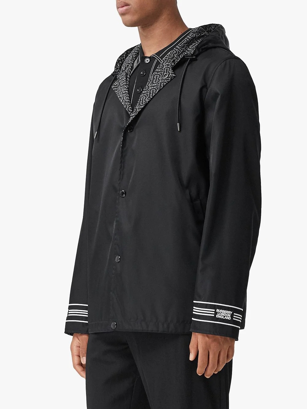 monogram ECONYL® hooded jacket - 3