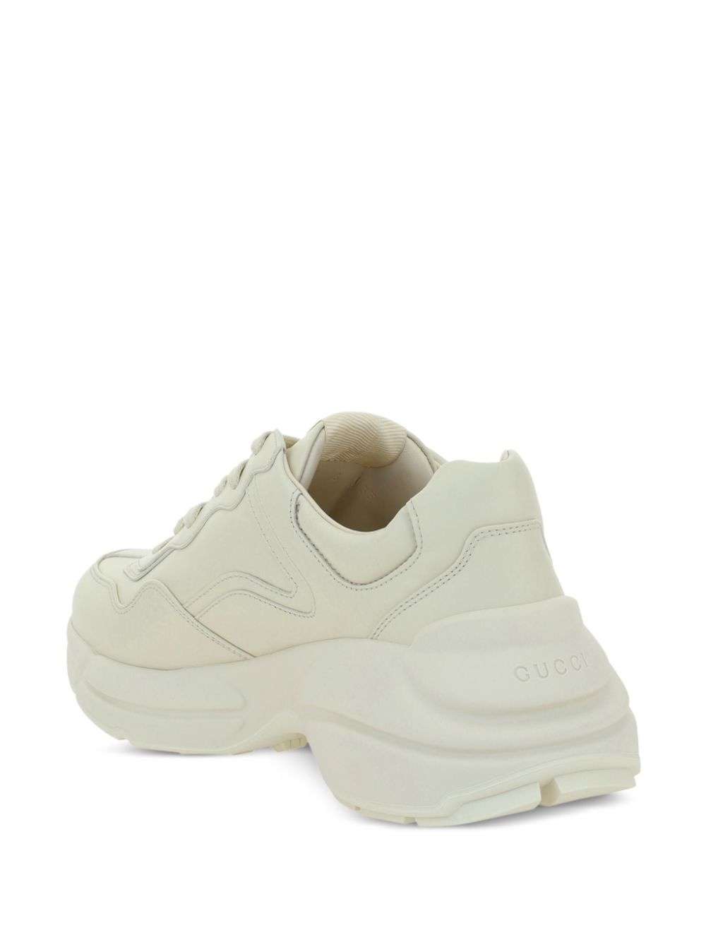 Rhyton-logo leather sneakers - 3