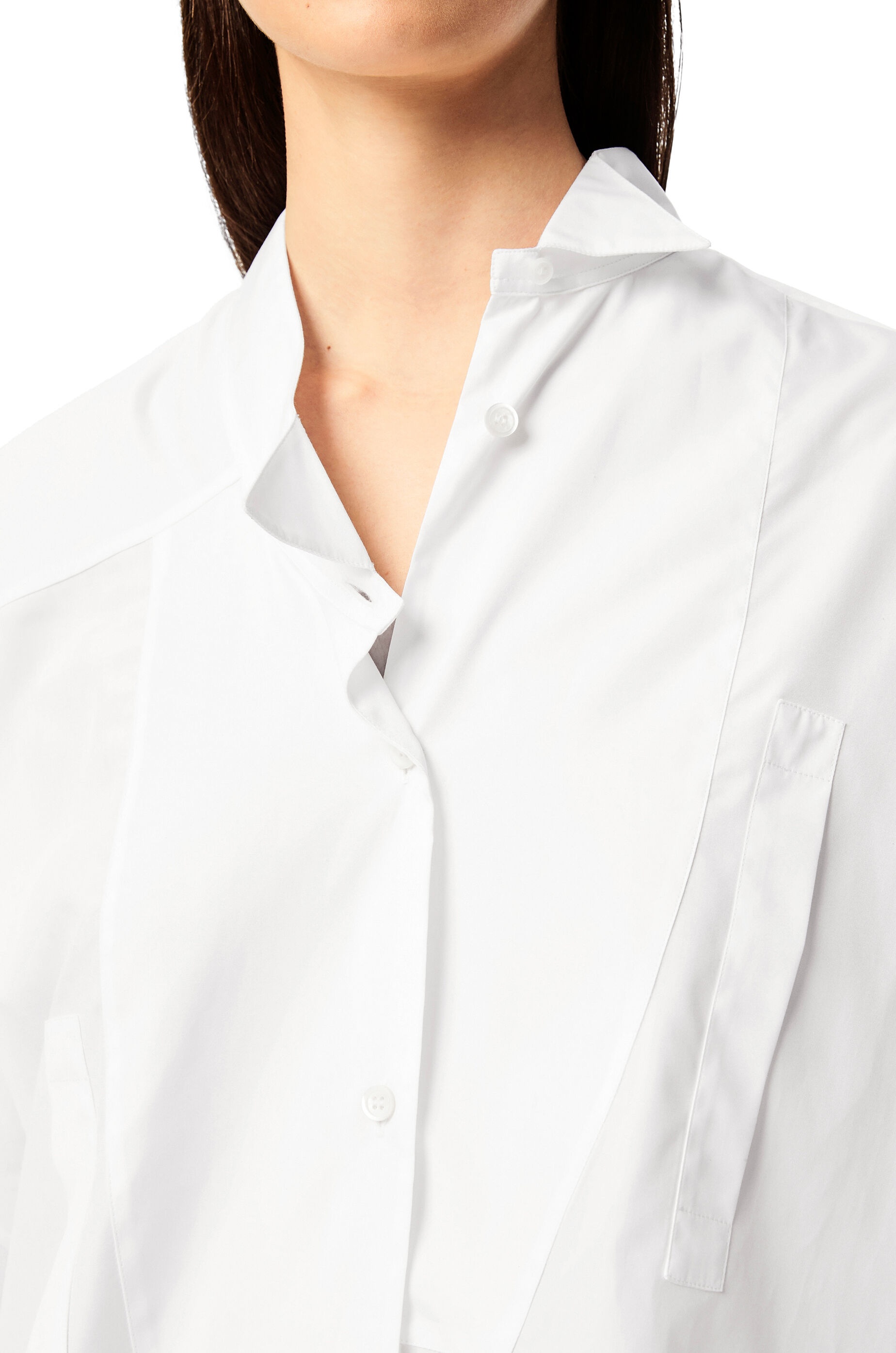 Asymmetric shirt in cotton - 5