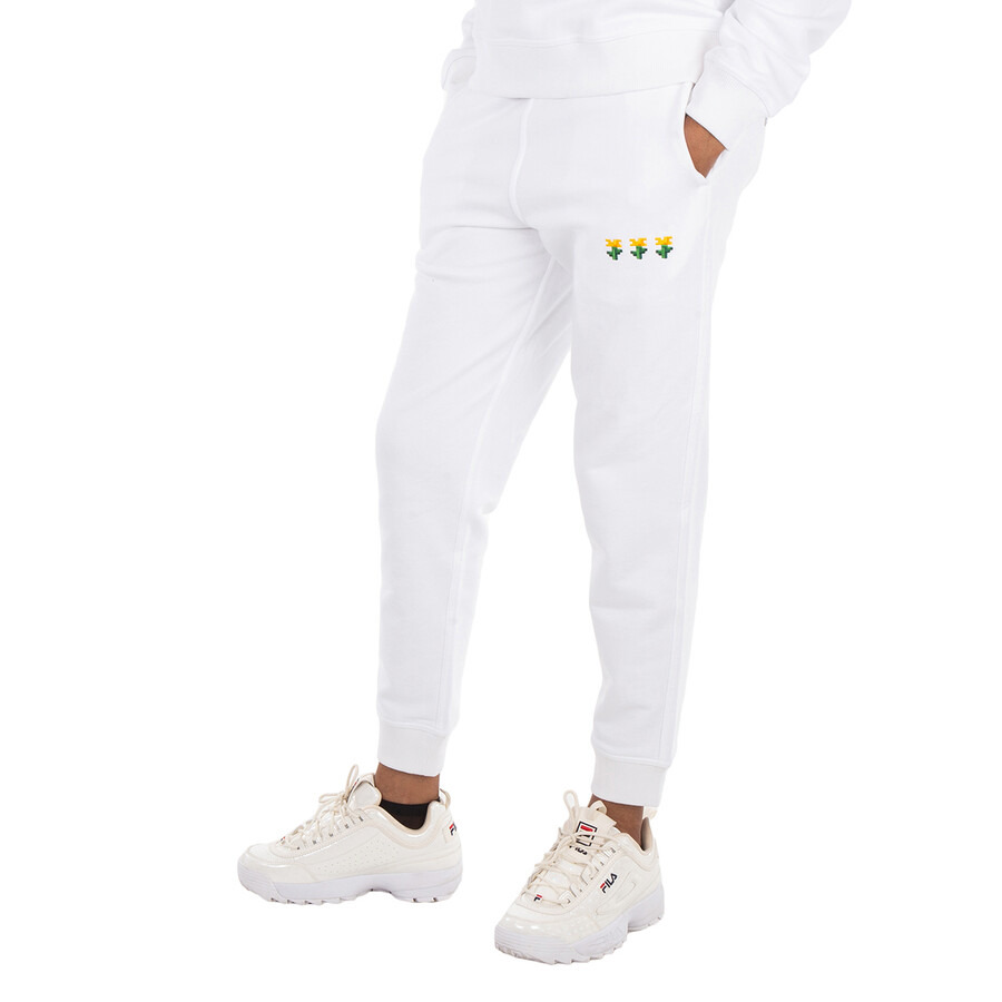 Burberry Larkan Embroidered Floral Cotton Jogging Pants - 5