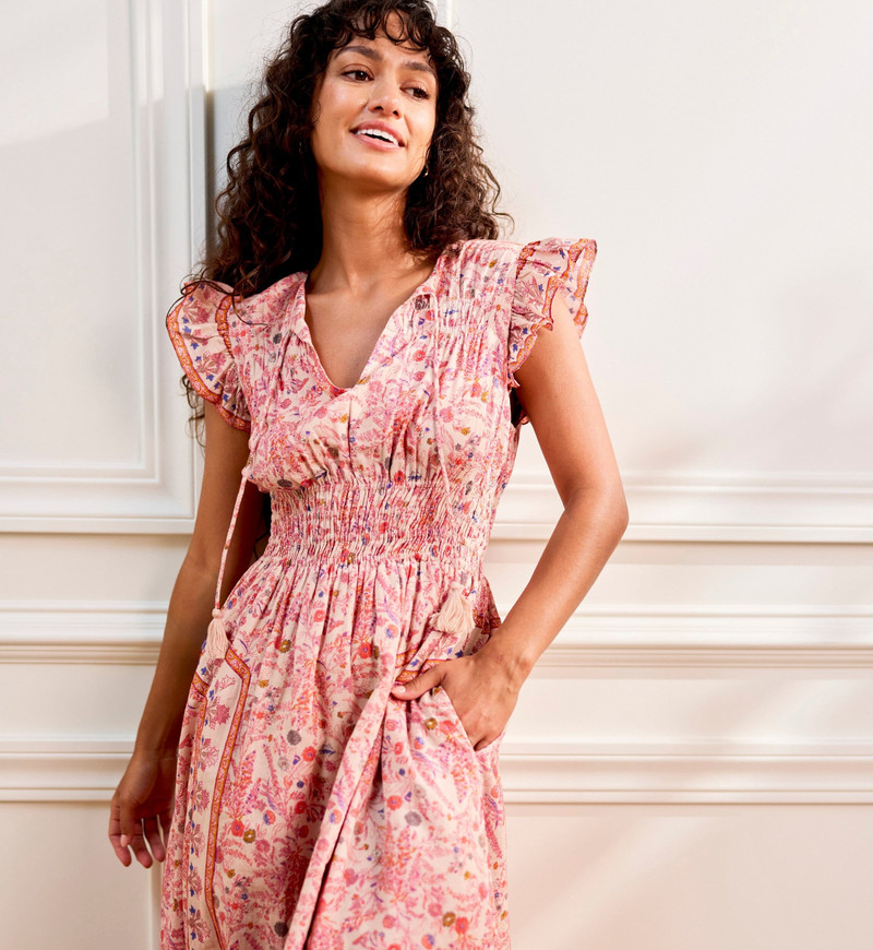 Cleobella JONNI ANKLE DRESS | DAHLIA outlook
