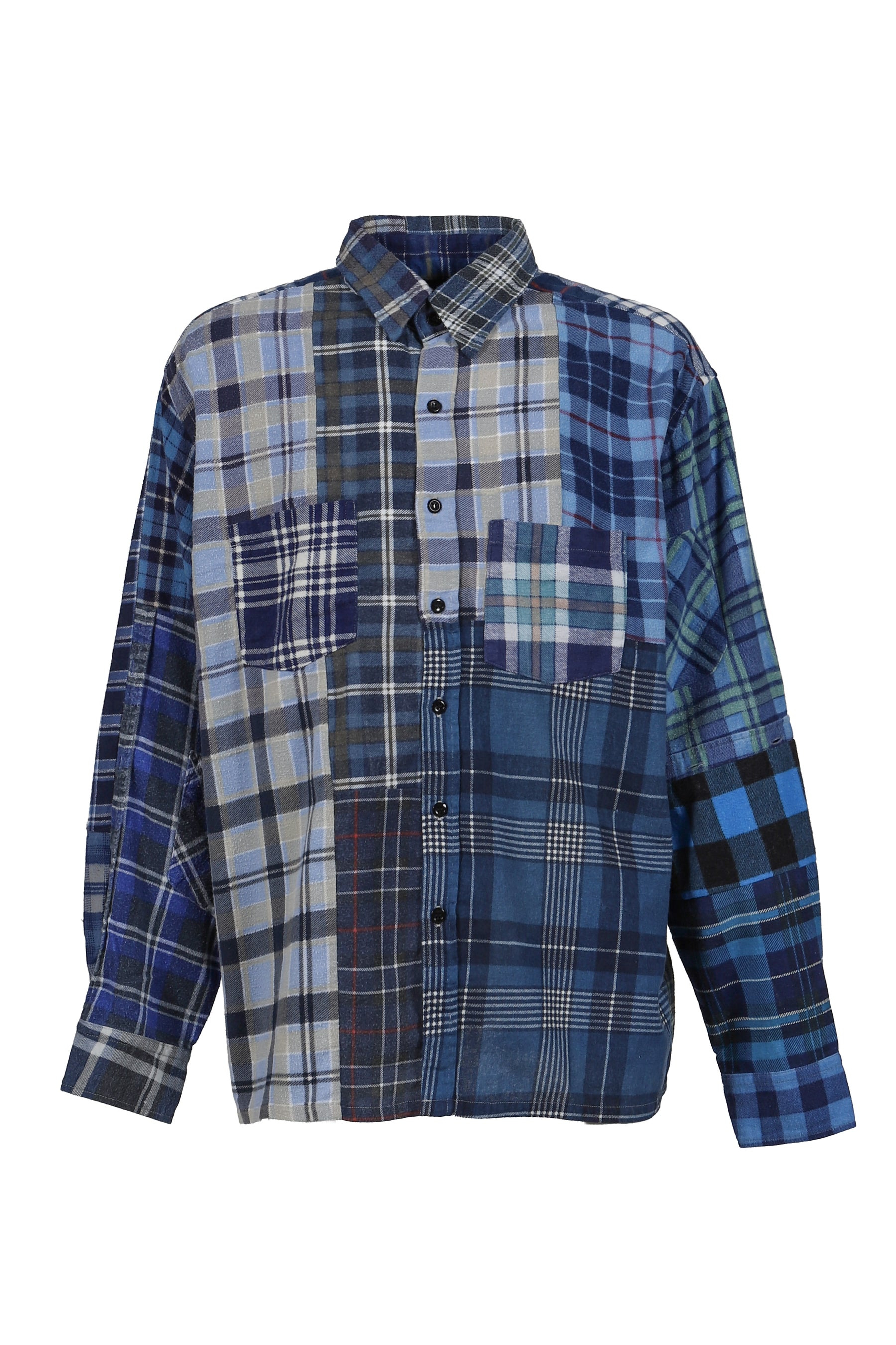FLANNEL SHIRT -&gt; STRAIGHT HEM SHIRT / ASSORT - 1