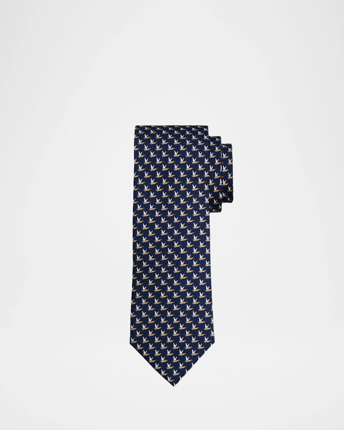 Men's Flying Mallards Silk Tie - 1