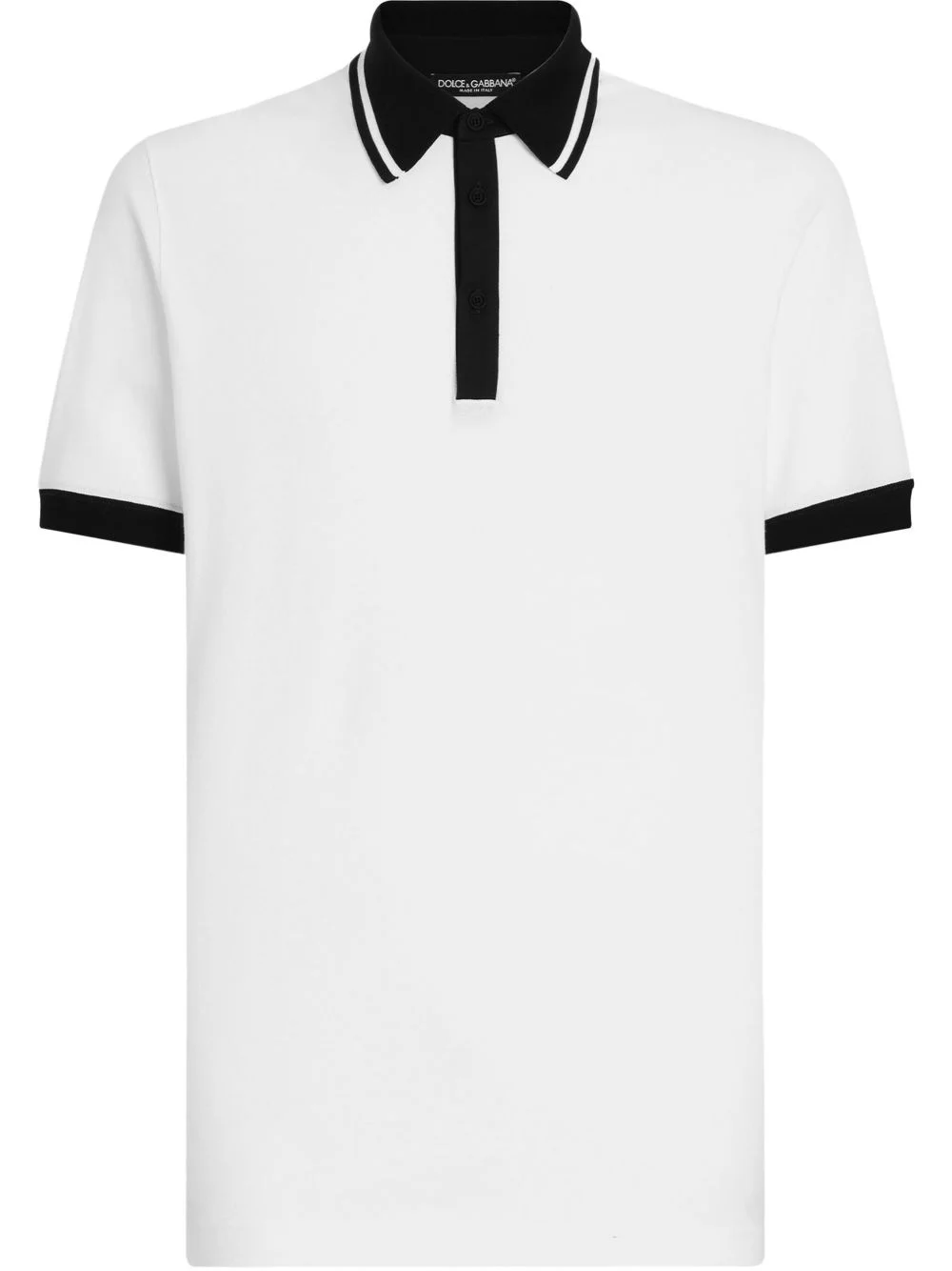 contrast-trim polo shirt - 1