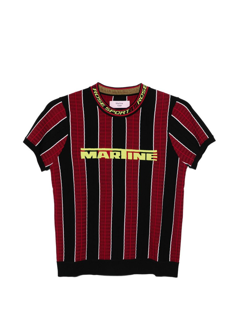 striped logo T-shirt 1