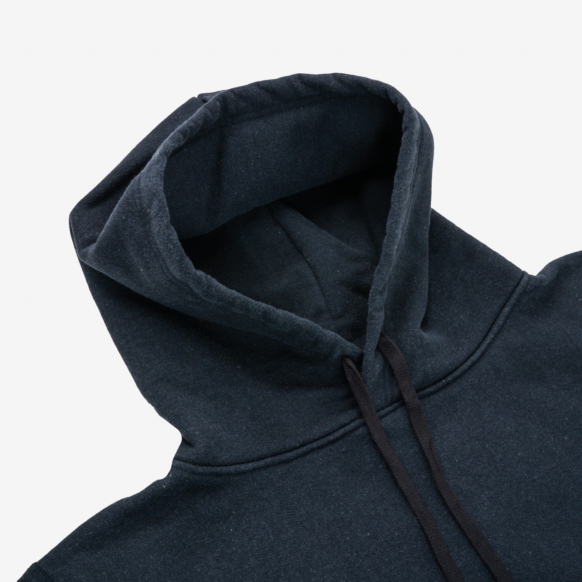 IHSW-HAM-BLK 14oz Ultra Heavyweight "Iron Heart Hamburg" Hooded Sweat – Vintage Black - 8
