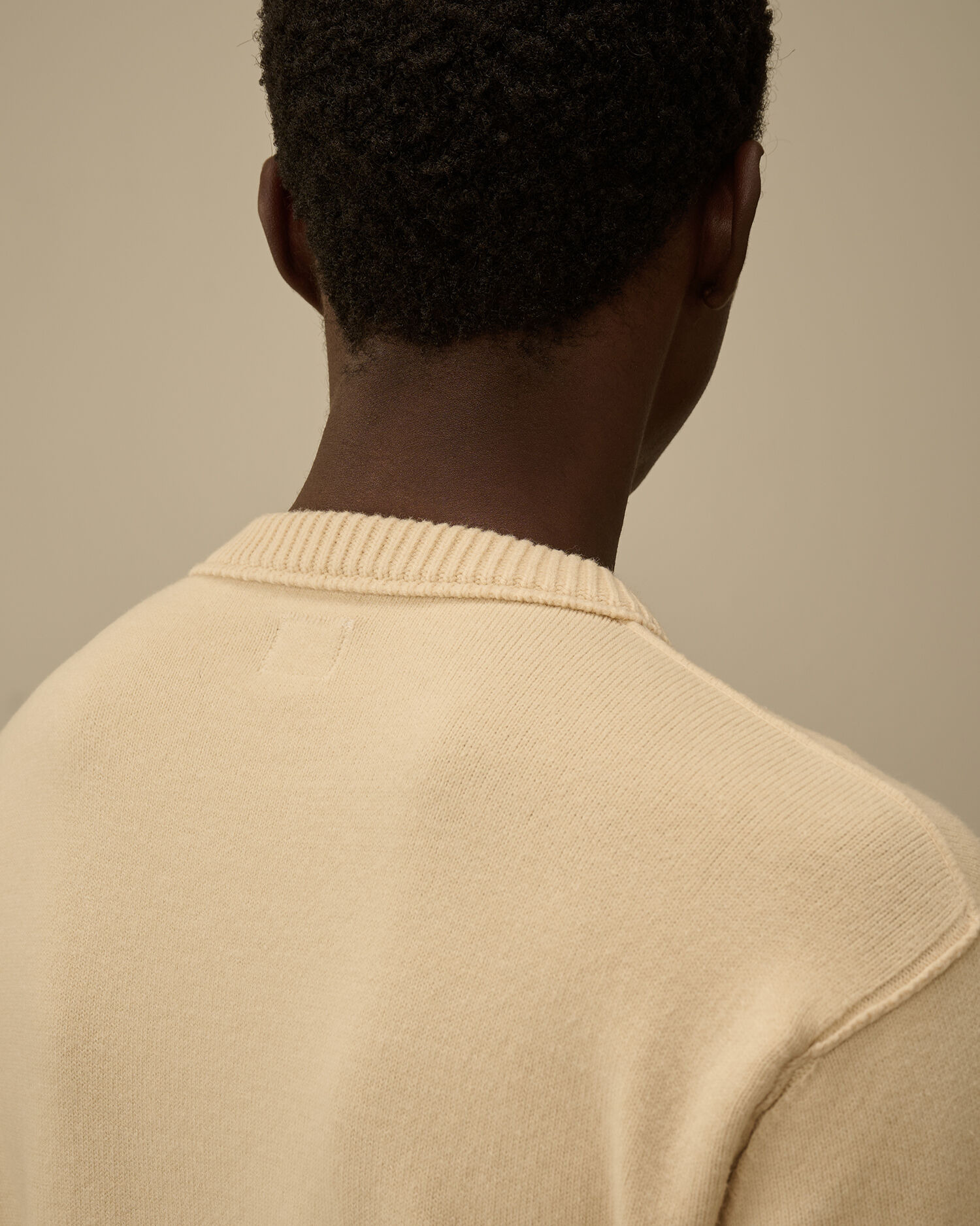 Soft Cotton Stretch Crewneck Sweater - 6