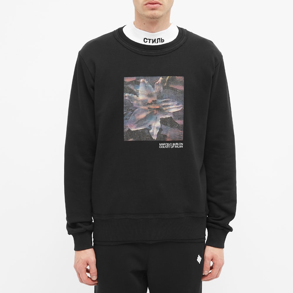 Marcelo Burlon Lilium Double Rib Crew Sweat - 4