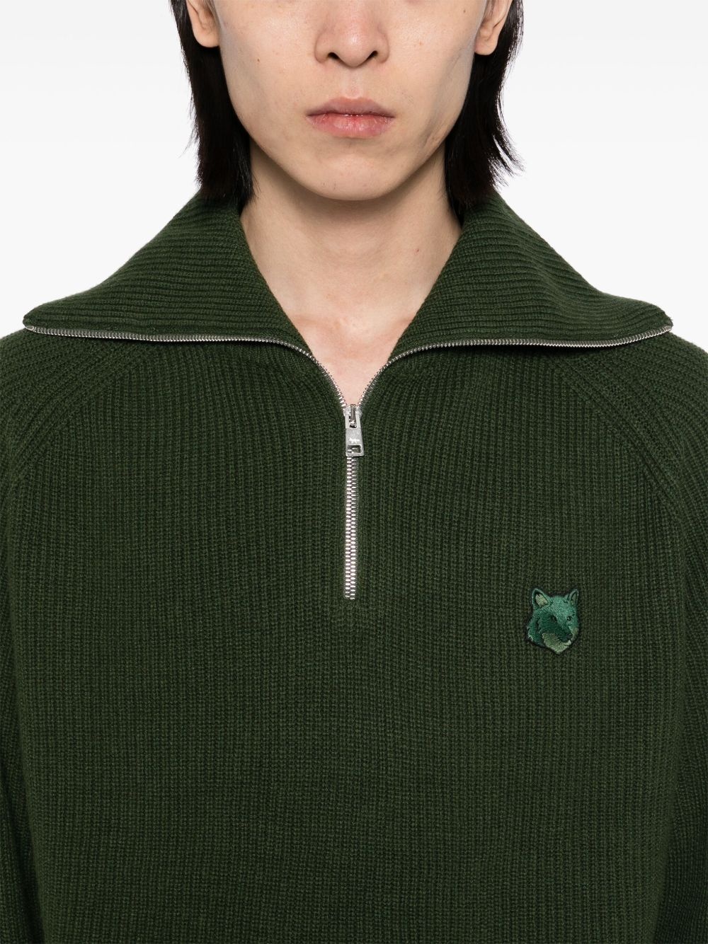 zip-collar jumper - 5
