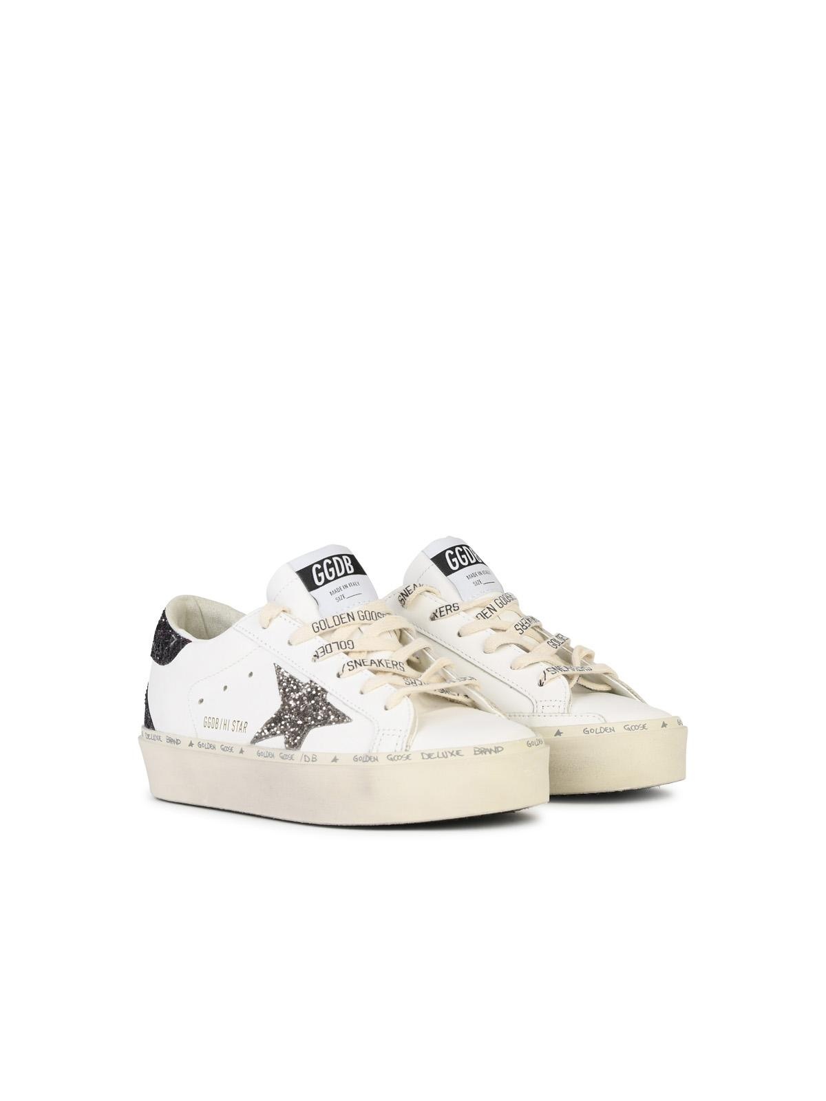 Golden Goose 'Hi Star' White Leather Sneakers Woman - 2