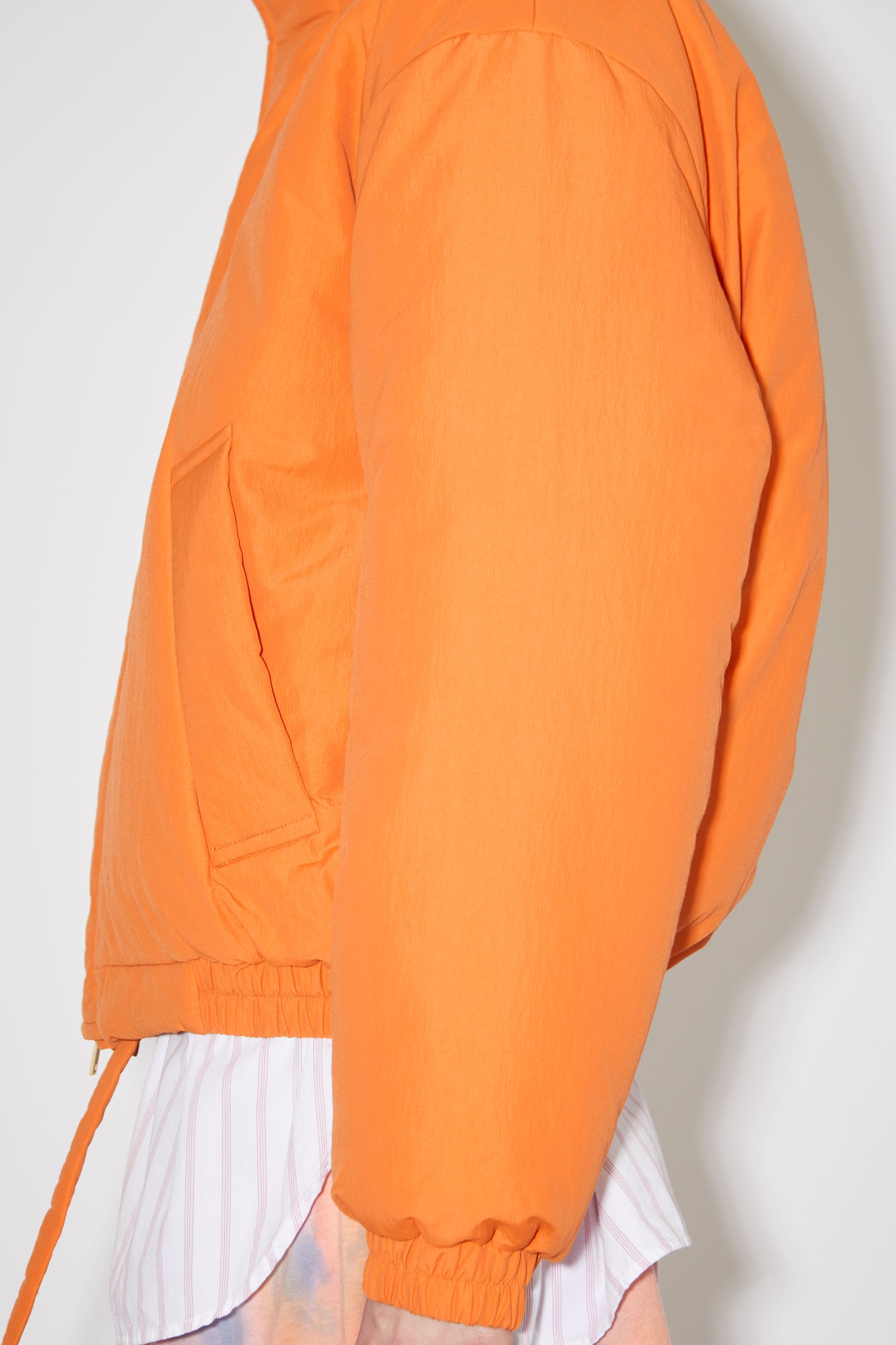 Padded nylon jacket - Pumpkin orange - 5