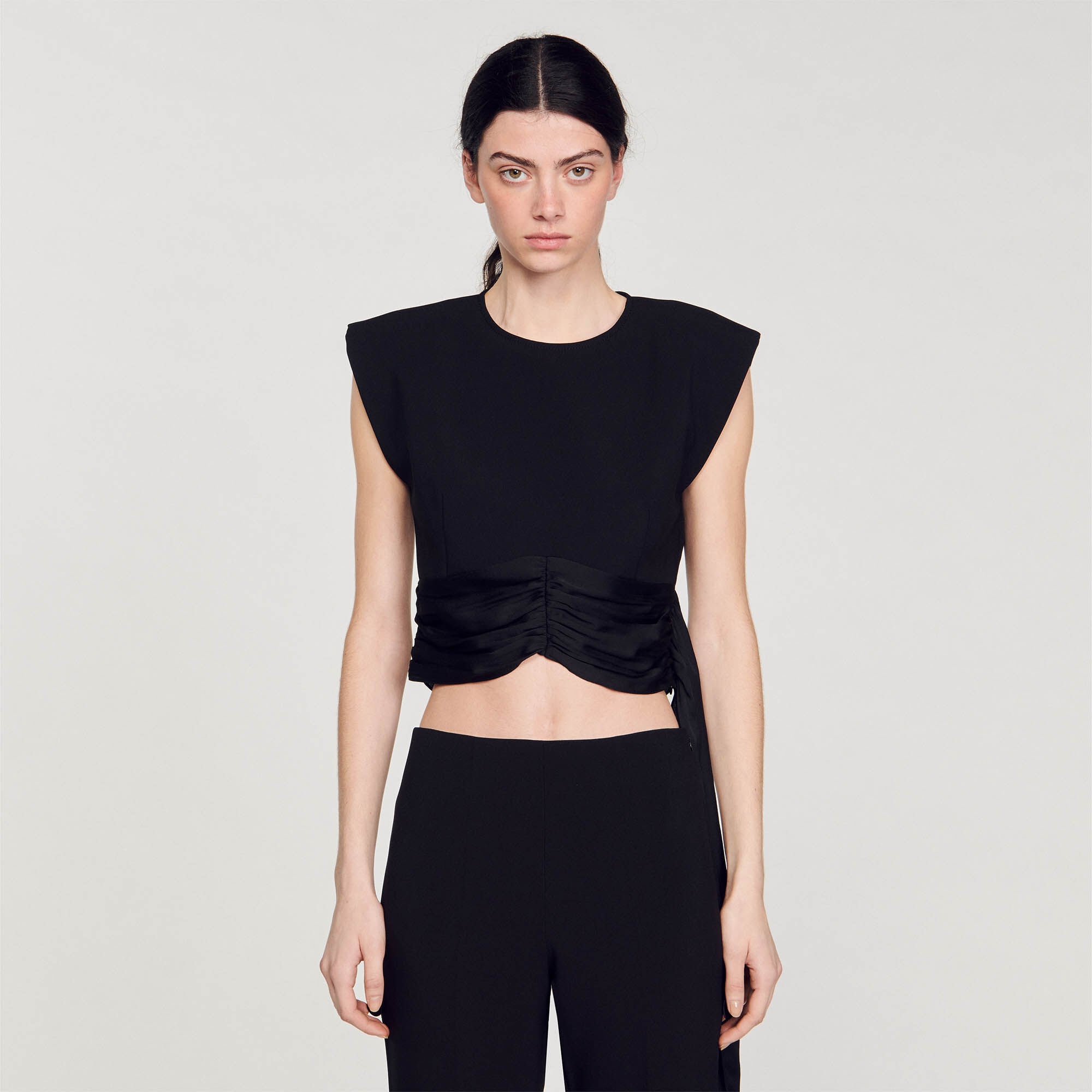 CROP TOP WITH ASYMMETRIC PANELS - 5
