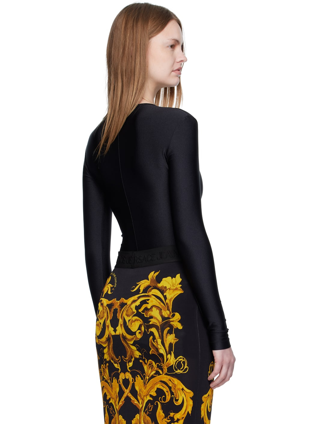 Black Logo Bodysuit - 3
