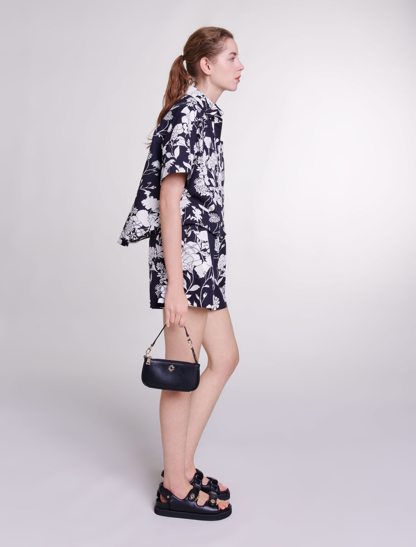 Patterned cropped shirt - 3