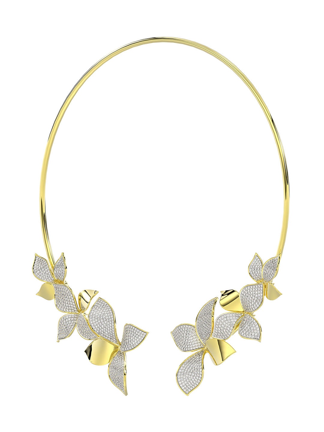 WILD FLOWER YELLOW GOLD NECKLACE - 2