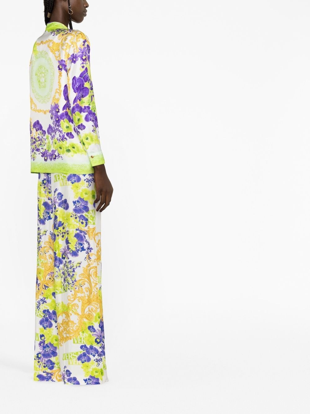 baroque-print trousers - 3