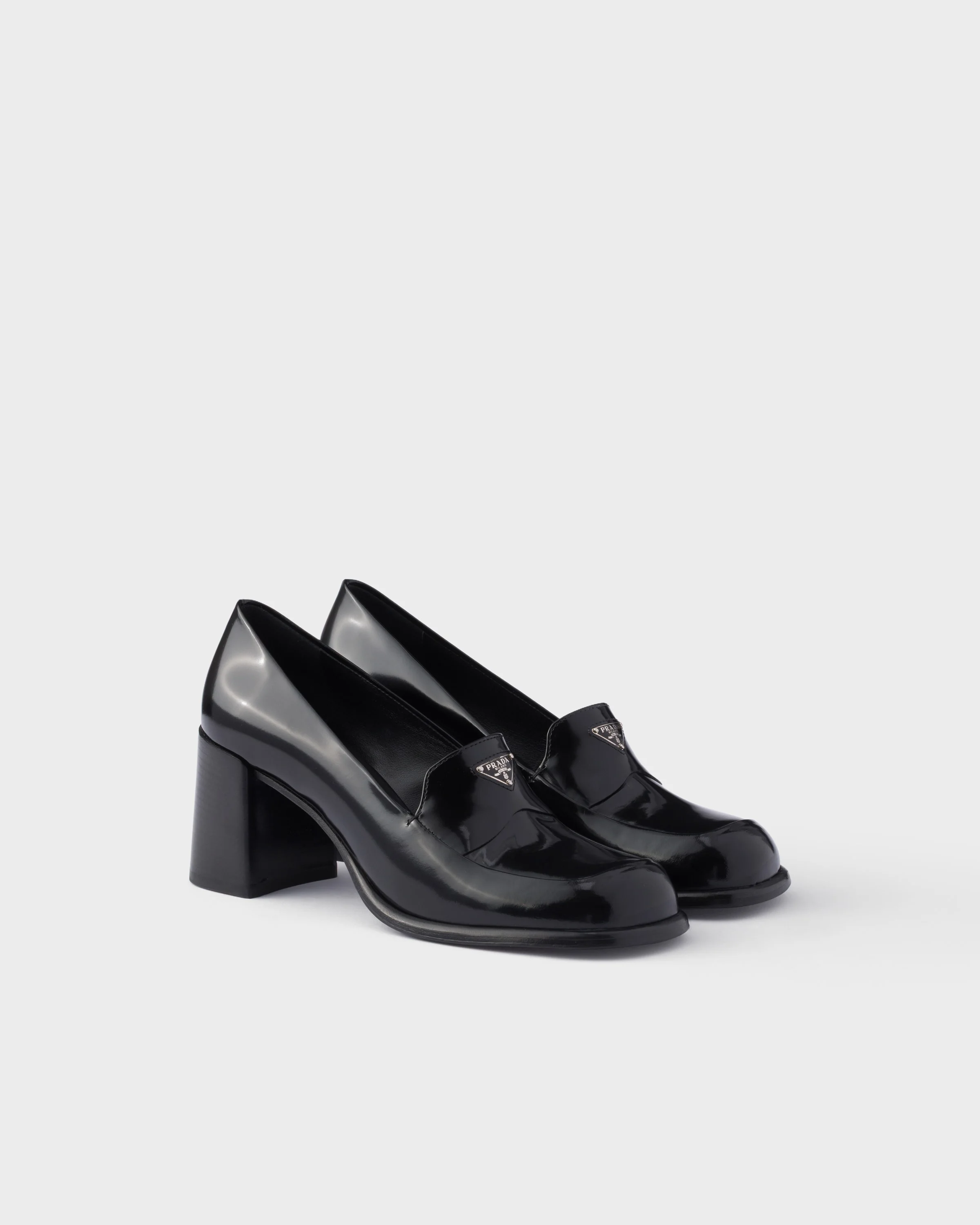 Brushed leather loafers - 1