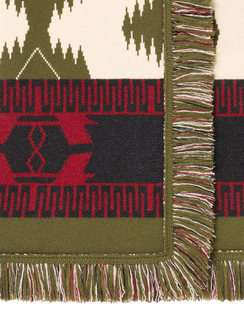 Icon jacquard fringed coat - 5